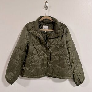 Madewell packable puffer size large army green